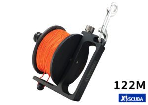 Highalnd Reel Yellow Line ca 88 m w. SS Double Ender & Bolt Snap main image 0