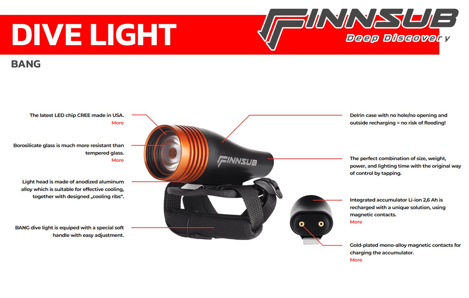 FINNSUB DIVE LIGHTS BANG